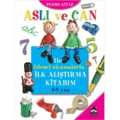 Aslı ve Can ile Görsel Okumalarla İlk Alıştırma Kitabım (Pembe Kitap) - 1