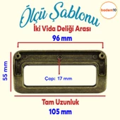 Bergen Metal Eskitme Antik Sarı (96 mm-9.6 cm) Mobilya Mutfak Çekmece Dolap Kulpu Kulbu Kulpları thumbnail 2