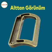 Bergen Metal Eskitme Antik Sarı (96 mm-9.6 cm) Mobilya Mutfak Çekmece Dolap Kulpu Kulbu Kulpları thumbnail 4