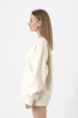 Claws Out Witches Its Halloween Ekru Kadın 2ip Sweatshirt - 5