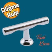 Tepsi Düğme Dolap Mobilya Mutfak Dolabı Çekmece Dolap Kapak Kulpu Kulpları Kulbu Metal Kulp Krom thumbnail 1
