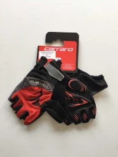 CARRARO KISA PARMAK ELDİVEN V7 A - SİYAH KIRMIZI - M beden - 1