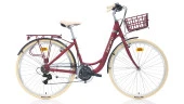 28J CARRARO JULIET ŞEHİR BİSİKLETİ - MAT KIRMIZI KROM KREM - 43 - 1