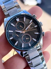 EBG.1.10506.2 Bigotti Çelik Kordon 5 ATM Su Geçirmez 2 Yıl Garantili Erkek Kol Saati thumbnail 3