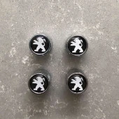 METAL LOGOLU PEUGEOT SİBOP KAPAĞI -  METAL SİBOP KAPAĞI PEUGEOT - LÜKS SİBOP KAPAĞI PEJO - 3