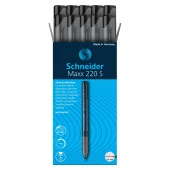 Schneider Maxx 220 S 0.4 mm Asetat Kalemi Siyah 10 lu - 2