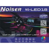 Noiser X-LED18 App Kontrollü Rgb Araç Içi Ambians LED - 1
