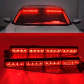 Çakar lamba vantuzlu 2'li set 12-30v kırmızı-kırmızı / LAPA542-2 thumbnail 2