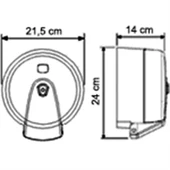 Vialli K3B Mini Cimri İçten Çekme Tuvalet Kağıdı Dispenser Siyah - 2