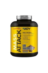 Bigjoy Sports Mass-ATTACK 3000gr Çikolata -30gr Whey Protein-54.42gr Karbonhidrat-3gr Kreatin-2gr Glutamin - 1