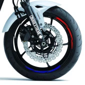 Russian Design Beyaz Mavi Kırmızı Rus Jant Şeridi Sticker Çınar Extreme - 3