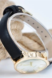 Roma Rakamlı Kadın Kol Saati Siyah Deri Kordon Şık Sade SU-888 - 2