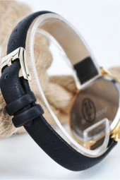 Roma Rakamlı Kadın Kol Saati Siyah Deri Kordon Şık Sade SU-888 - 3