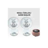 Acura AC-3020 Şarjlı LCD Ekranlı Biberon Özellikli Çiftli Göğüs Pompası - 6