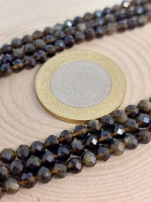 Golden Obsidyen Taşı Faset Kesim Dizi 3.5mm (45226) thumbnail 2