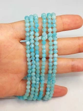 Amazonit Taşı Faset Kesim Dizi 4mm (45228) thumbnail 1
