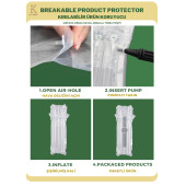 50 Adet-Paket 15x33 cm Airpack Ambalaj Torbası Airbag Havalı Poşet Akıllı Saat Ambalajı - 5