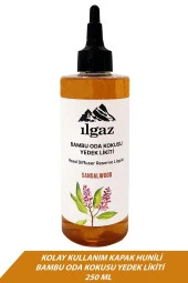 Sandal Ağacı 2'li Set Bambu Çubuklu Oda Kokusu 110 Ml & Sandal Ağacı Yedek Likit Şişe 200 Ml thumbnail 3