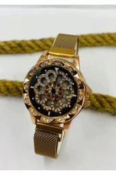 Rose Gold Kasa Iç Mekanizması Dönen Kadın Kol Saati Mls-1050 - 1