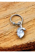 Çelik Zirkon Taşlı Piercing - 1
