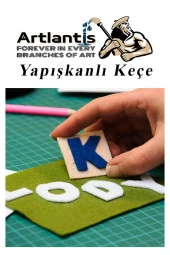 Yapışkanlı Keçe 10 Renk A4 20x30 cm 1 Paket Keçe Yapışkanlı 10 lu Okul Kreş Okul Öncesi Etkinlik Hobi - 5