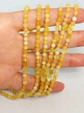 Sarı Opal Taşı Faset Kesim Dizi 4mm (45240) thumbnail 1