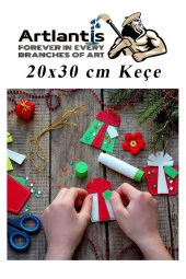 Keçe 10 Renk A4 20x30 cm 1 Paket Keçe 10 lu Okul Kreş Okul Öncesi Etkinlik Hobi - 5