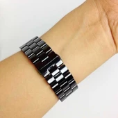 Gpack Apple Watch 9 41mm Kordon Parlak Seramik Kaplama Metal ZR - 3