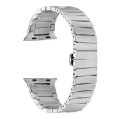 Gpack Apple Watch 9 45mm Kordon Alüminyum Alaşım Çizgi Desenli Krd79 - 3