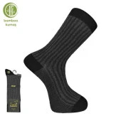 Pro Çorap Gence Bambu Erkek Çorabı Siyah (17101-R1) - 1