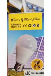 6 Adet Enerji Solar Led Ampül 12 Volt 9 Watt E27 Beyaz 70w Eşdeğer - 2