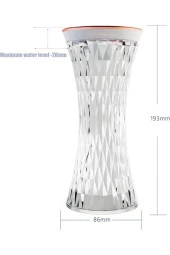 Masaüstü Lamba ve Nemlendirici Şarjlı Işık Kristal Elmas Desen 7 Farklı Renk Lamba Kitap Okuma D13 - 3