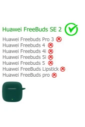 Huawei FreeBuds SE 2 ile Uyumlu Kulaklık Kılıf Darbeye Dayanıklı Silikon Yumuşak Toz Kirden Koruma thumbnail 2