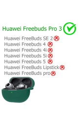 Huawei FreeBuds Pro 3 ile Uyumlu Kulaklık Kılıf Darbeye Dayanıklı Silikon Yumuşak Toz Kirden Koruma thumbnail 2