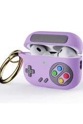 Airpods Pro ile uyumlu Kulaklık Kılıfı Yumuşak Soft Dokunuş Retro Görünümlü Nint-endo - 1