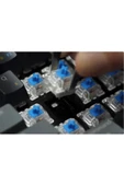 Leaven K550 Kablolu Klavye Led RGB 87 Tuşlu Mekanik Oyuncu Işıklı Siyah-Beyaz Klavye Mavi Switch - 5