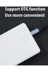 Type-C to Type-C Data ve Şarj Kablosu 20gbps 100W Akıllı Chip iPhone 15 Serisi Uyumlu 2 Metre ZR48 thumbnail 4