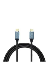 Type-C to Type-C Data ve Şarj Kablosu 20gbps 100W Akıllı Chip iPhone 15 Serisi Uyumlu 2 Metre ZR48 thumbnail 1