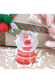 Noel Baba ve Noel Ağacı 6'lı Set Cam Küre Işıklı Dekoratif Yılbaşı Özel Tasarım 6cm x 4cm No:7 - 7