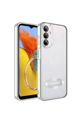 Galaxy M14 ile Uyumlu Kılıf Kamera Korumalı Logo Gösteren Colored Z-omega thumbnail 1