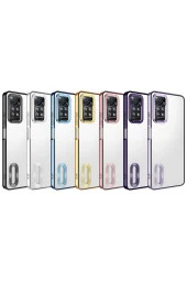 Xiaomi Redmi Note 12 Pro 4G ile Uyumlu Kılıf Kamera Korumalı Logo Gösteren Colored Z-omega thumbnail 4