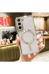 Samsung Galaxy S22 Plus ile Uyumlu Kamera Korumalı Kılıf Kablosuz Şarj Uyumlu Wireless Şarj Özellik thumbnail 1