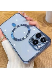 iPhone 14 Pro ile uyumlu Kamera Korumalı Kılıf Magsafe ile uyumlu Wireless Power-Magnet Kılıf thumbnail 2