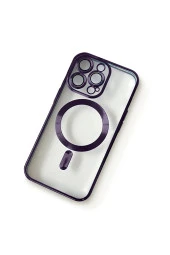 iPhone 14 Pro Max ile uyumlu Kamera Korumalı Kılıf Magsafe ile uyumlu Wireless Power-Magnet Kılıf thumbnail 2
