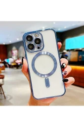 iPhone 14 Pro Max uyumlu Kamera Korumalı Kılıf Magsafe ile uyumlu Wireless Power-Magnet Kılıf thumbnail 1