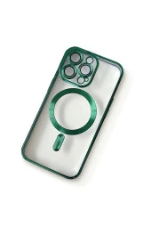 iPhone 14 Pro Max ile uyumlu Kamera Korumalı Kılıf Magsafe ile uyumlu Wireless Power-Magnet Kılıf thumbnail 2