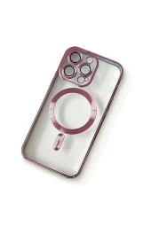 iPhone 14 Pro Max ile uyumlu Kamera Korumalı Kılıf Magsafe ile uyumlu Wireless Power-Magnet Kılıf thumbnail 2