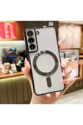 Samsung Galaxy S23 Plus ile Uyumlu Kamera Korumalı Kılıf Kablosuz Şarj Uyumlu Wireless Şarj Özellik thumbnail 1