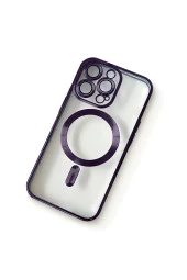 iPhone 14 Pro ile uyumlu Kamera Korumalı Kılıf Magsafe ile uyumlu Wireless Power-Magnet Kılıf thumbnail 2