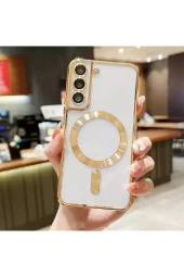 Samsung Galaxy S22 Plus ile Uyumlu Kamera Korumalı Kılıf Kablosuz Şarj Uyumlu Wireless Şarj Özellik - 1